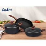 SET GATIT 5 PIESE ALUMINIU FORJAT, MALTA, COOKING BY HEINNER - imagine 2