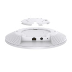 "Omada  BE9300 Ceiling Mount Tri-Band Wi-Fi 7 Access Point PORT: 1×10G RJ45 Port SPEED:574Mbps at  2.4 GHz + 2880 Mbps at 5 GHz+ 5760 Mbps at 6 GHz FEATURE: 802.3bt POE++ and 12V DC (Power Adapter is not included), 4×Internal Antennas, MU-MIMO, 320MHz Supported, Seamless Roaming, Band Steering - imagine 4